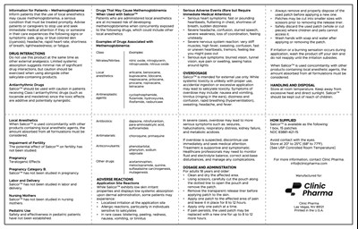 Salicor Package Insert Back 061825.jpg Back PPI - Salicor Package Insert Back 061825